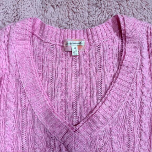 Y2k baby pink aeropostale vneck sweater - Picture 6 of 7